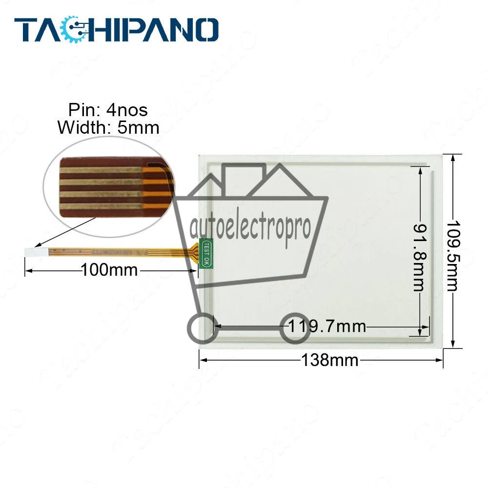 for 6AV6 642-0AA11-0AX1 TP177A 6 with Overlay 6AV6642-0AA11-0AX1 Touch Screen