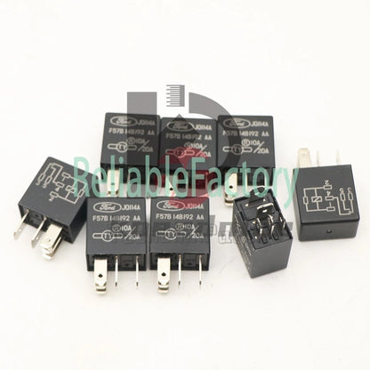 2 PCS F57B 14B 192 AA 5 Pin 20A/10A 12VDC JQ114A Ford automotive relay