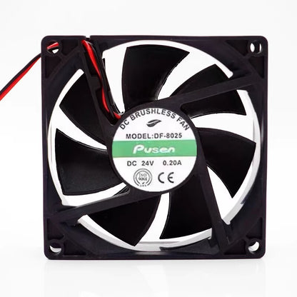 Pusen DF-8025 8025 DC24V 0.20A 2-wire silent cooling fan