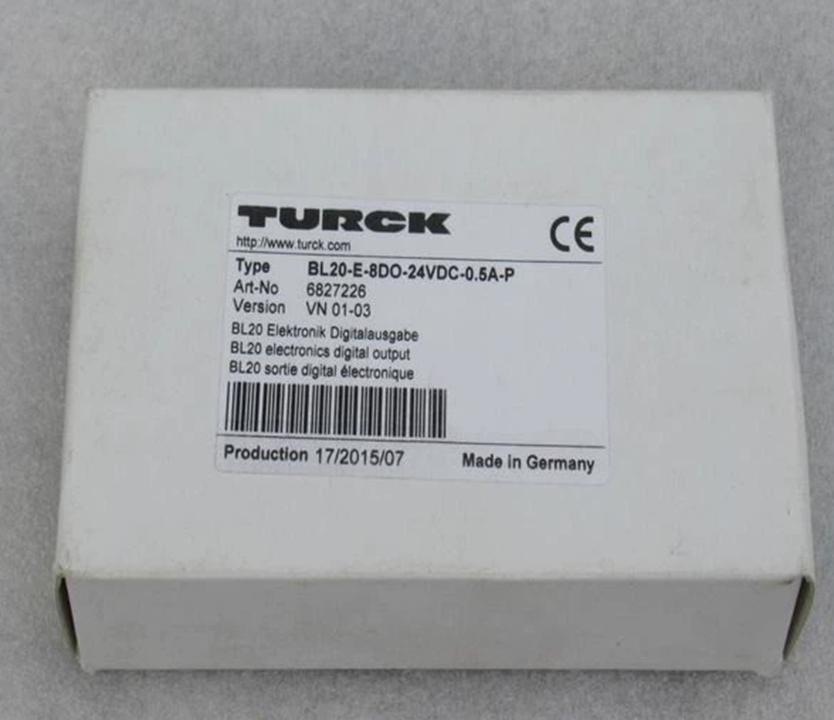 new  TURCK BL20-E-8DO-24VDC-0.5A-P 6827226 Units TURCK