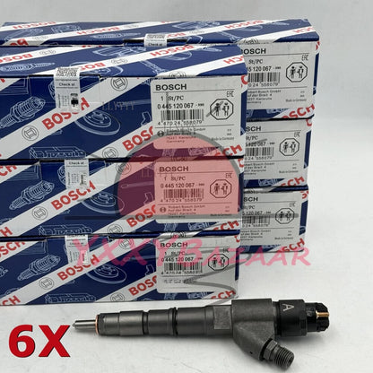6Pcs Fuel Injector 0445120067 for Volvo Excavator D6E 20798683 EC210 EC210B KHD
