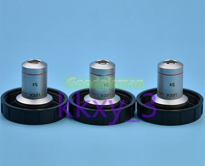 1 PCS LEICA N PLAN 5X/0.12 microscope objective lens inspected