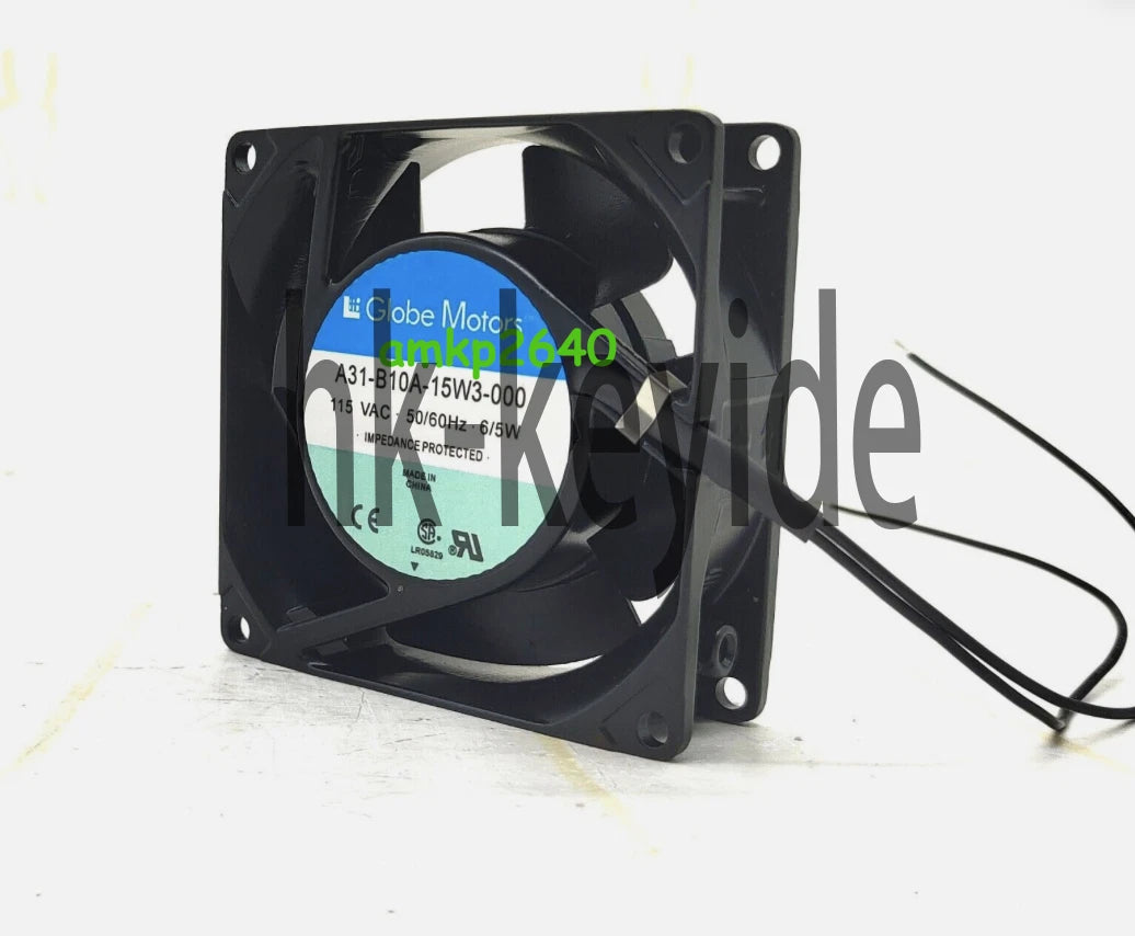 1PCS Globe Motors Fan A31-B10A-15W3-000 AC115V 8025 8CM cabinet cooling fan
