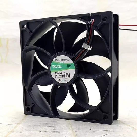 KAKU KA1225-5000D24BML DC24V 0.5A 2-Wire Ball Cooling Fan