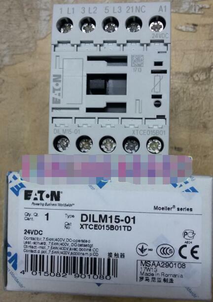 1PCS  Eaton Moeller DILM15-01 XTCE015B01TD DC Contactor 24VDC