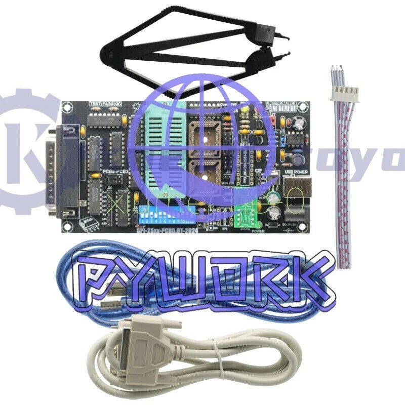 SPI 25xx EPROM programmer BIOS009 PIC,support 0.98d12,promotion clip PLCC32+SOIC