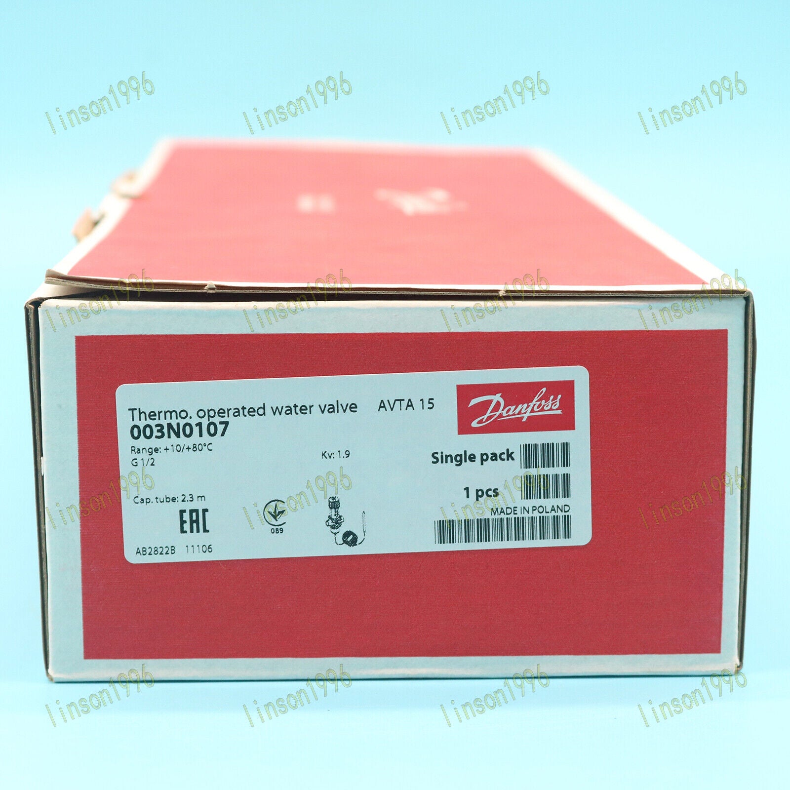 new 1PC For Danfoss AVTA15 003N0107  thermostatic valve In Box SHIP Danfoss