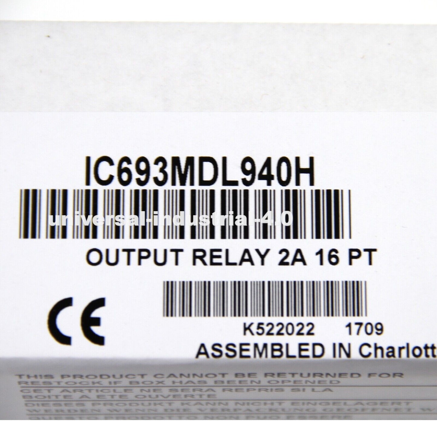 New GE FANUC IC693MDL940H Output Module in Box - FANUC