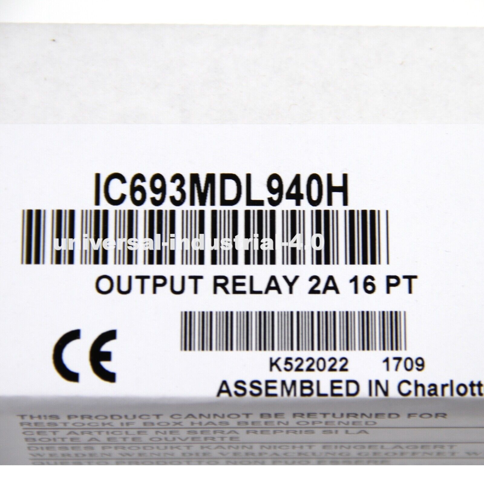 New GE FANUC IC693MDL940H Output Module in Box - FANUC