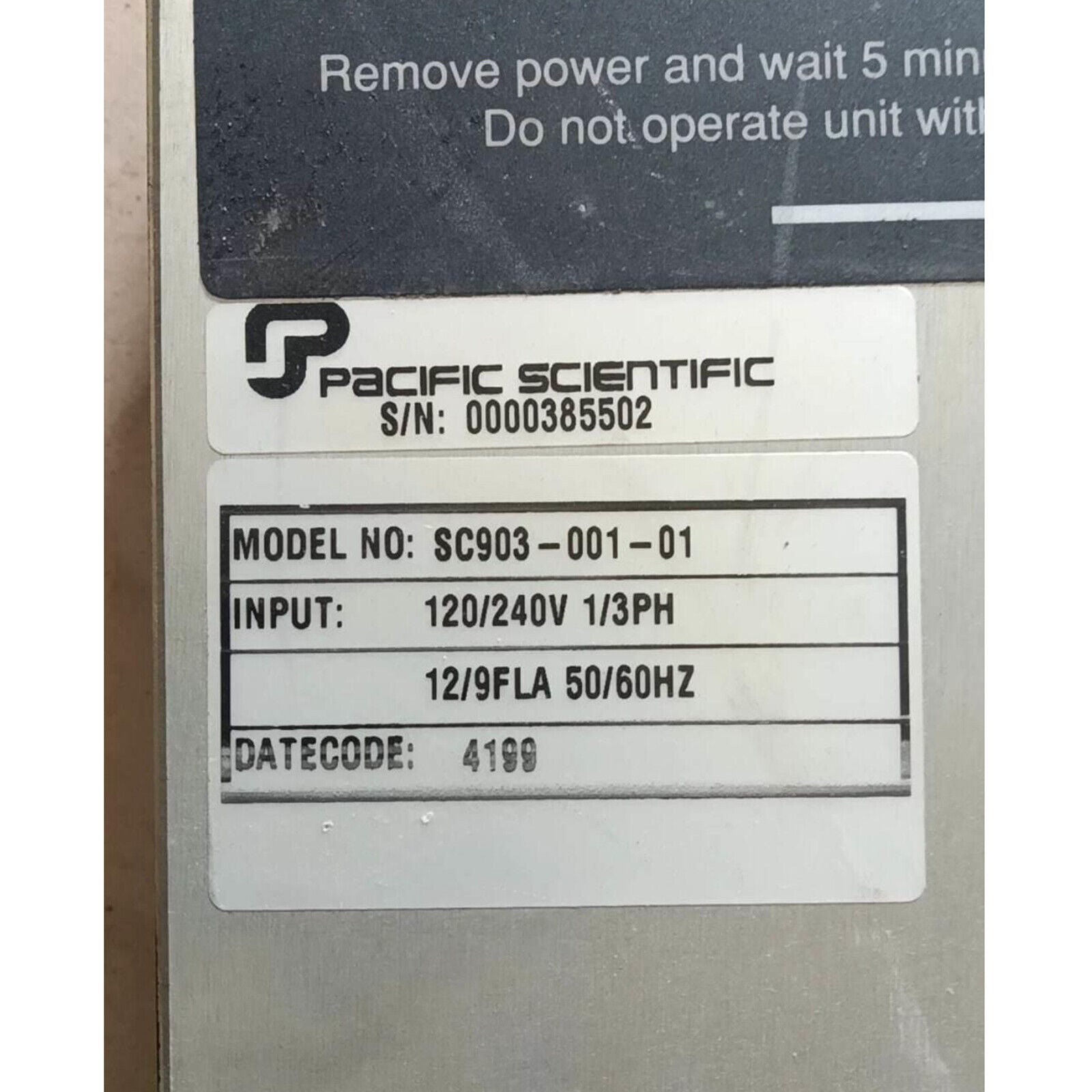 used 1PC For Pacific Scientific SC903-001-01 Servo Drive - PACIFIC SCIENTIFIC