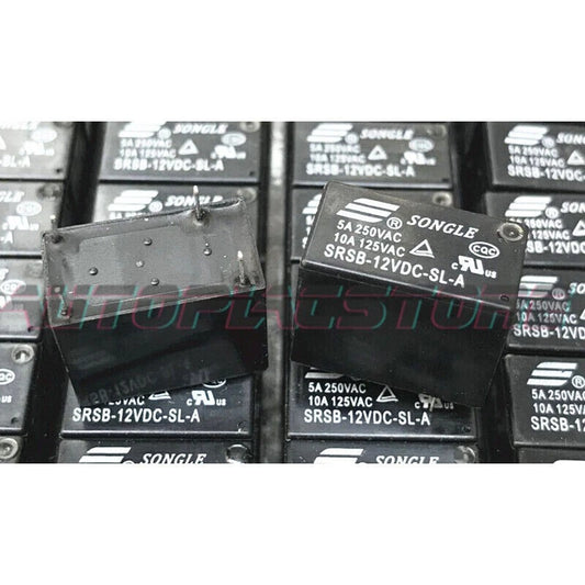 10Pcs SONGLE SRSB-12VDC-SL-A Power Relay 4Pins 5A 250VAC~~US