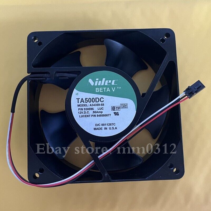 New 1-Piece NIDEC TA500DC Metal Fan - NIDEC