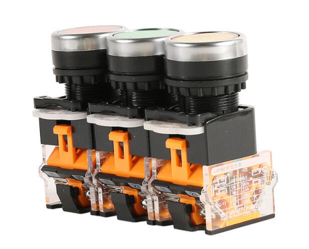 10PCS DELIXI LAY8E-11BN LAY8E11BN PUSHBUTTON SWITCHES 1NO+1NC