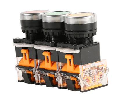 10PCS DELIXI LAY8E-11BN LAY8E11BN PUSHBUTTON SWITCHES 1NO+1NC