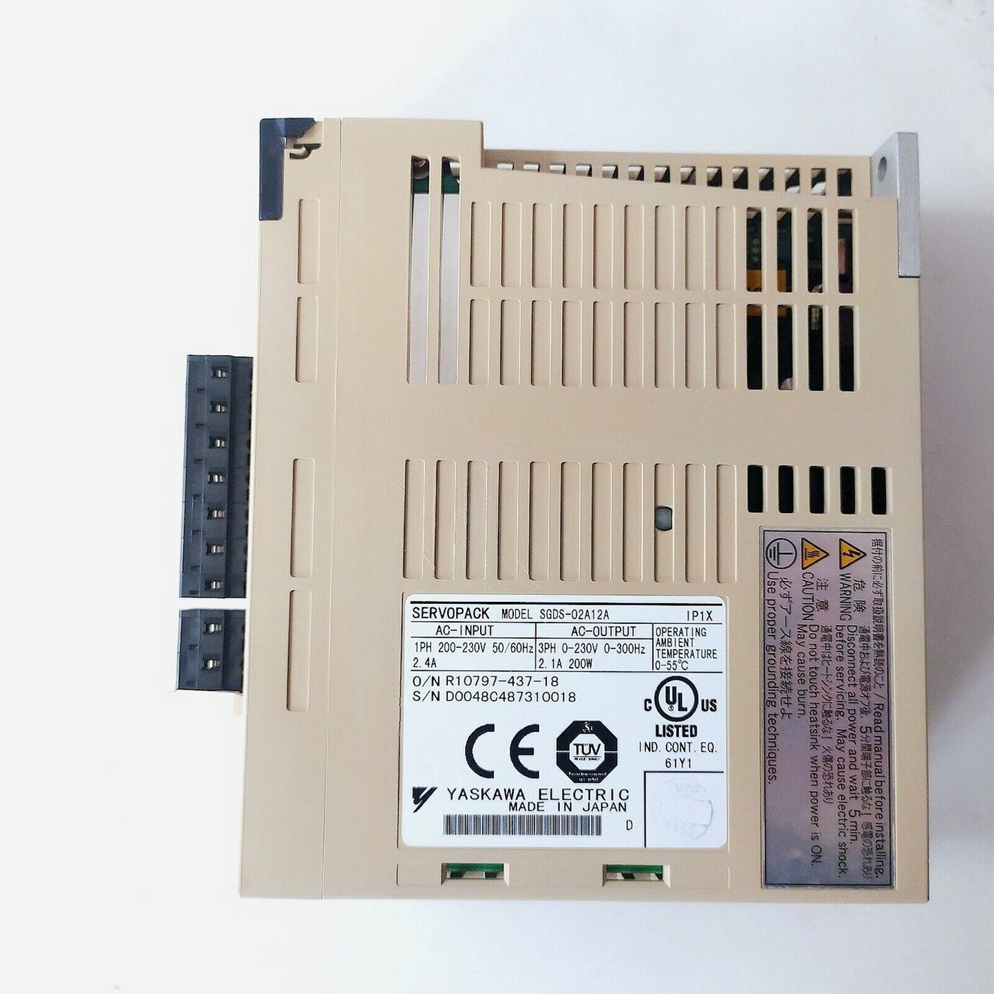 YASKAWA SGDS-02A12A Servo Drive - YASKAWA