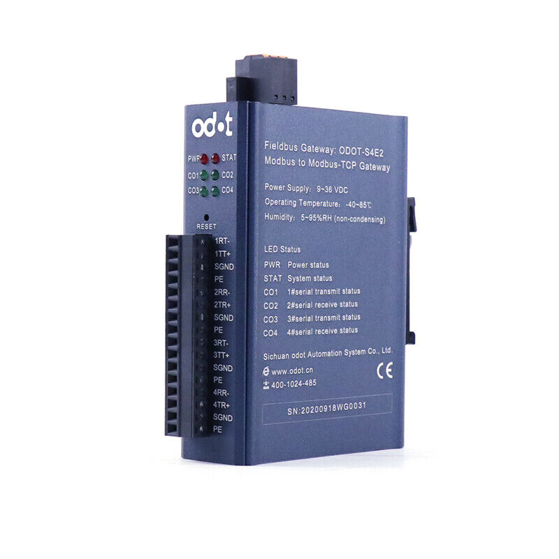 new ODOT RS485 422 232 to TCP Ethernet protocol converter 4-port industrial gateway - OPTODIGITAL