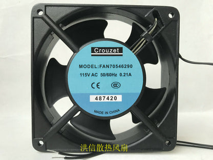 1pcs  Crouzet MODEL FAN70546290 115VAC-50/60Hz 0.21A high-end cooling fan