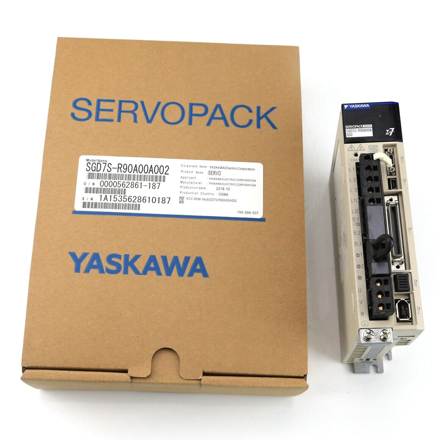 YASKAWA SGD7S-R90A00A002 Servo Drive - High-Power Servo Motor - YASKAWA