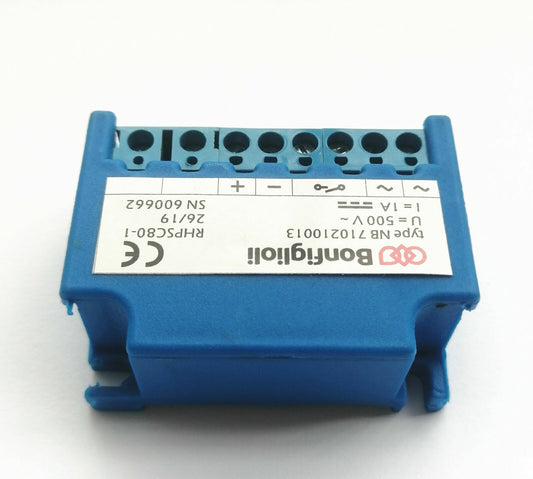 new 1x Bonfiglioli type NB 710210013 RHPSC80-1 500V~ 1A motor brake rectifier block - BONFIGLIOLI