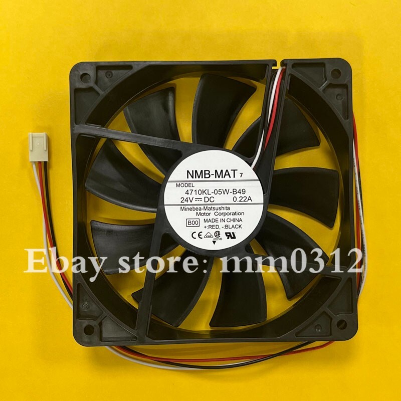 1pcs NMB-MAT7 4710KL-05W-B49 12025 12CM 24V 0.22A equipment fan 3pin