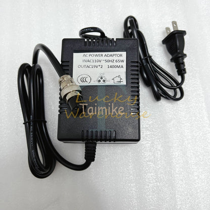 For BEHRINGER MX2004A 110V AC dual 19V mixer power adapter transformer 3 holes~