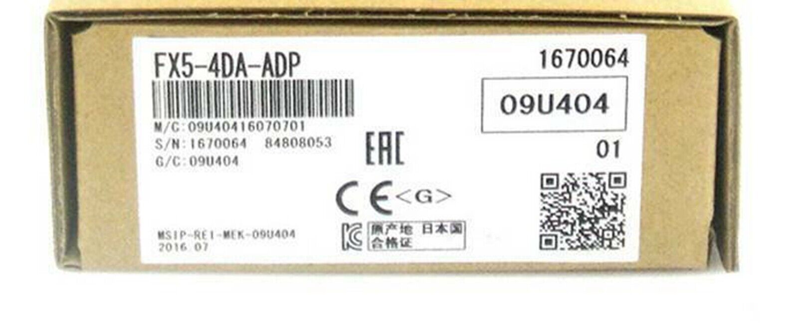 1PC MITSUBISHI Programmable Controller FX5-4DA-ADP | High-Performance PLC Controller with 4 Input/2 Output Slots | Supports IEC 60870-5-7 Industrial Communication | Easy-to-Program Logic for Industrial Applications - MITSUBISHI