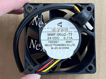 NC5332H72 MMF-06G24TS MM1 MITSUBISH Servo 24V 0.11 cooling fan 60*60*25mm