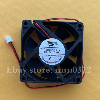 HXH HDH0712UZ DC12V 0.35A 2-Pin Silent Cooling Fan