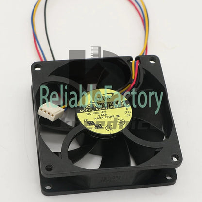 1PCS ADDA AD0812XB-A7FGP 0.65A 8025 Chassis 4-wire pwm Cooling Fan