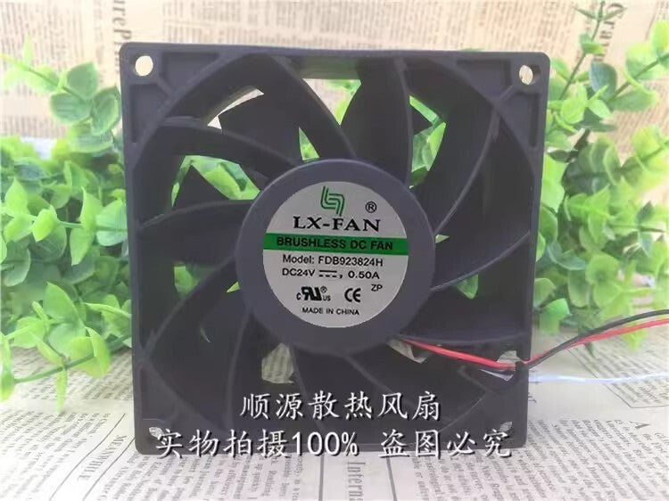 LX-FAN FDB923824H DC24V 0.50A 90*90*38MM 3-Wire Cooling Fan