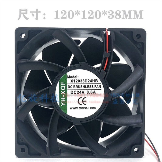 YH-XQF X12038D24HB DC24V 0.6A 12038 Converter Cooling Fan