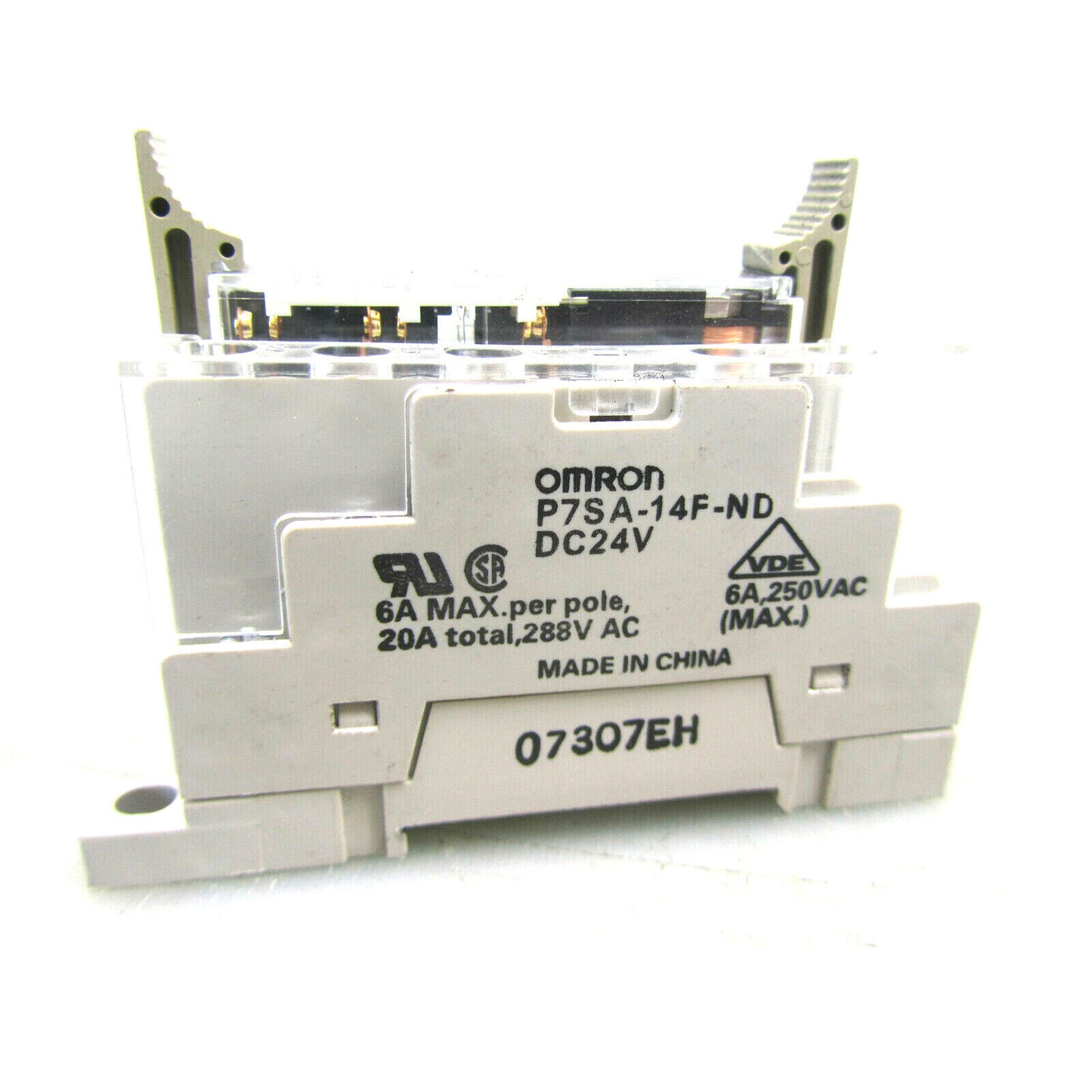 10-Piece Omron P7SA-14F-ND DC24 Relay Sockets 6P DIN Mount - OMRON