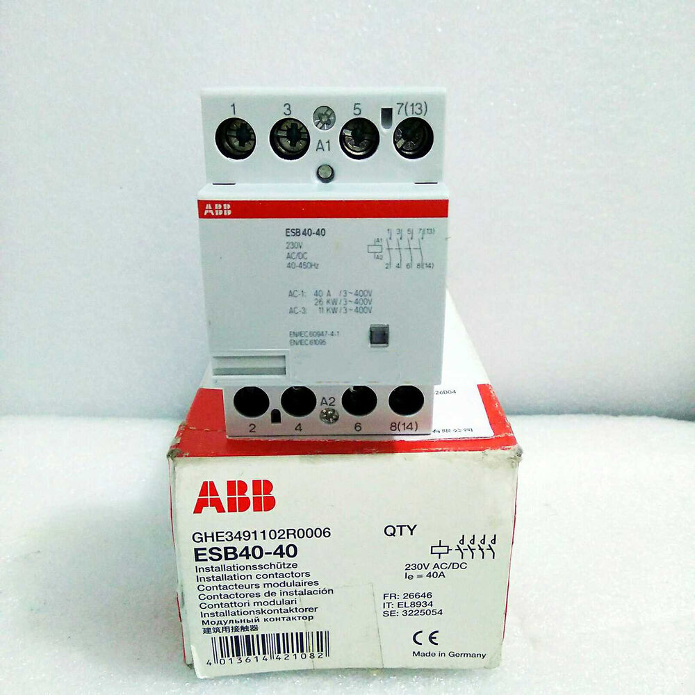 ESB40-40 ABB Contactor 230VAC 4 in Box – Spot Goods Zy - ABB