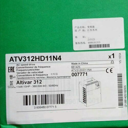 1PC Schneider ATV312HD11N4 Inverter 380V 11KW 15HP