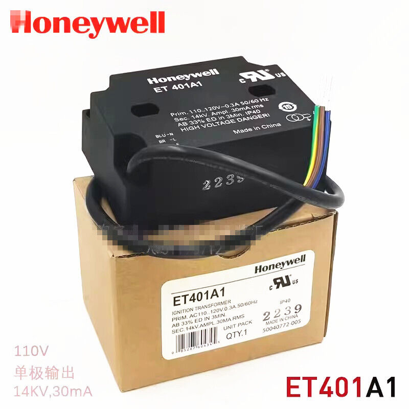 new 1pcs Honeywell Ignition Transformer ET401A1 110V Unipolar Output