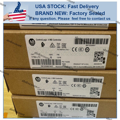 ControlLogix 1756L72 AB Factory Sealed PLC Processor with 4MB Memory - CONTROLLOGIX