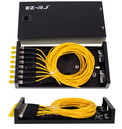 new 8-port ST fiber optic terminal box Single mode/Multimode full flange + pigtail