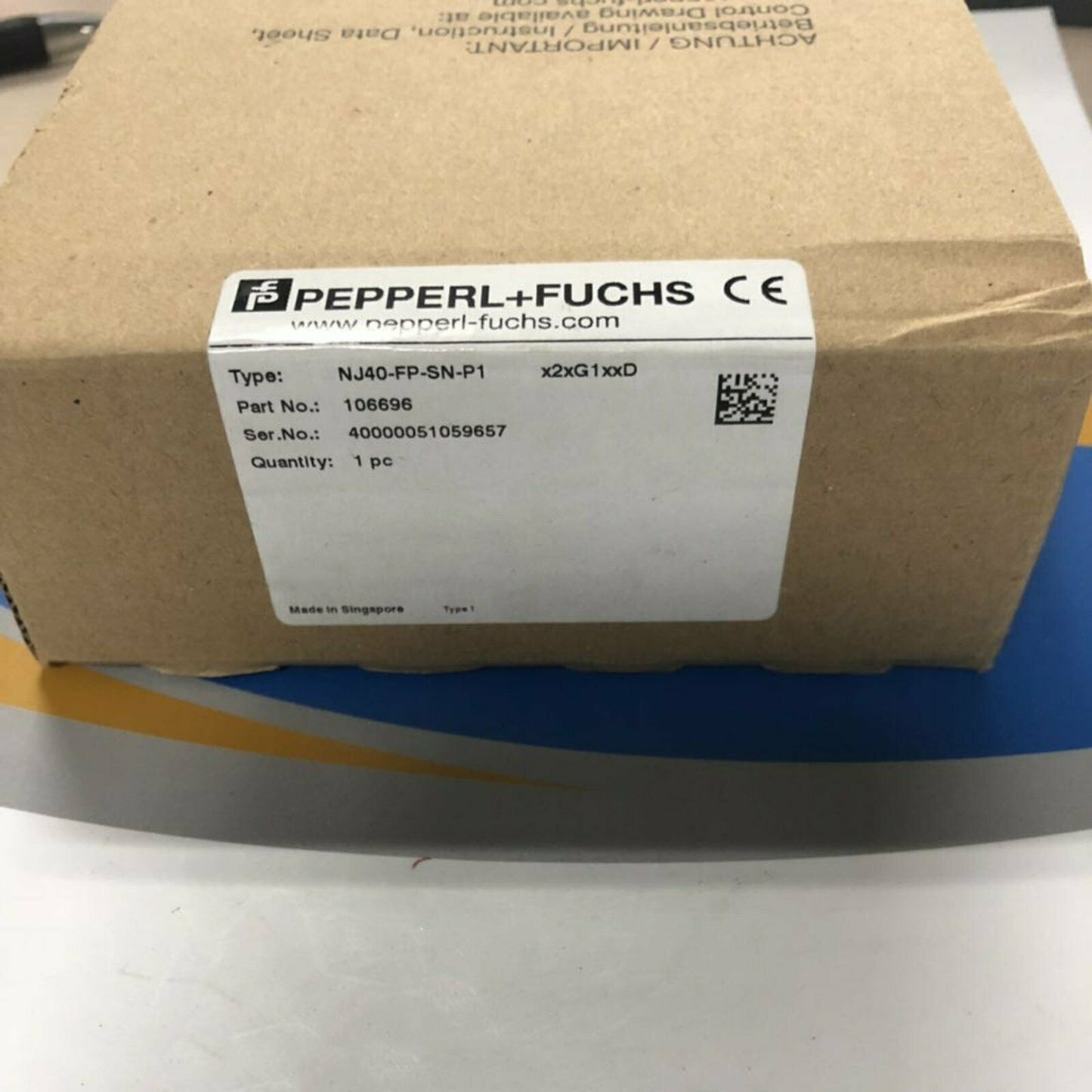 New Pepperl+Fuchs NJ40-FP-SN-P1 Sensor Box - PEPPERL+FUCHS