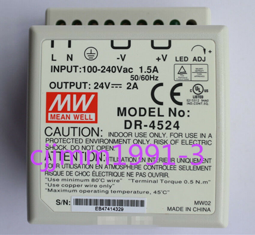 new 1PC Meanwell switching power supply DR-4524 - MEANWELL