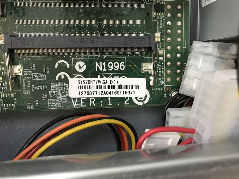 1pcs Axiomtek SYS76877VGGA-DC-GJ MS-9893 VER: 1.2 industrial Motherboard