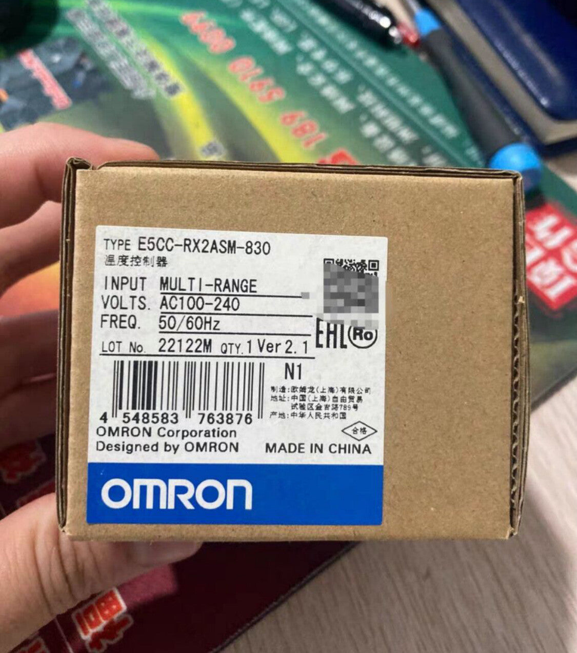 Omron E5CC-RX2ASM-830 Temperature Controller 100-240VAC  Free Ship