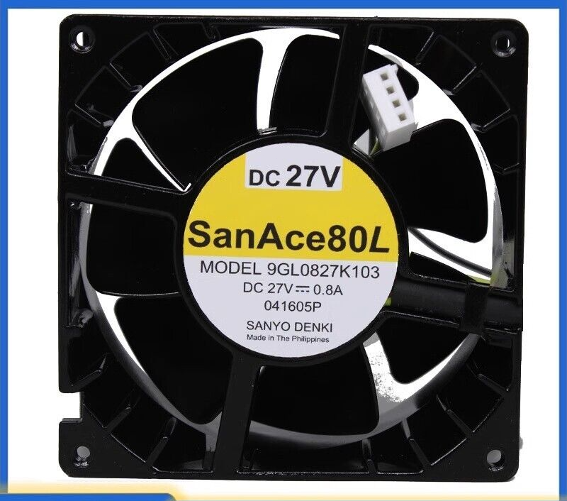 SANYO 9GL0827K103 27V 0.8A 8038 8CM Inverter Cooling Fan