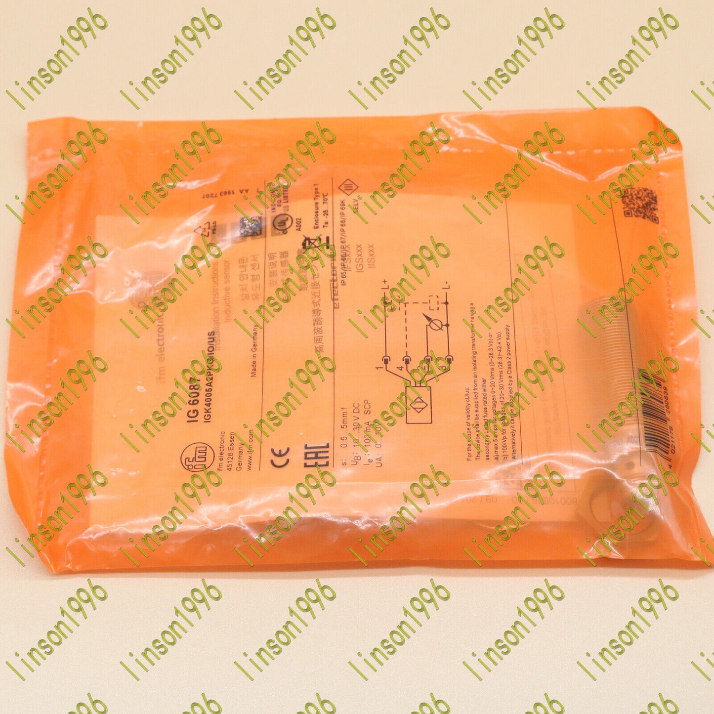 IFM Inductive Sensor: Fast IG6087 - IFM