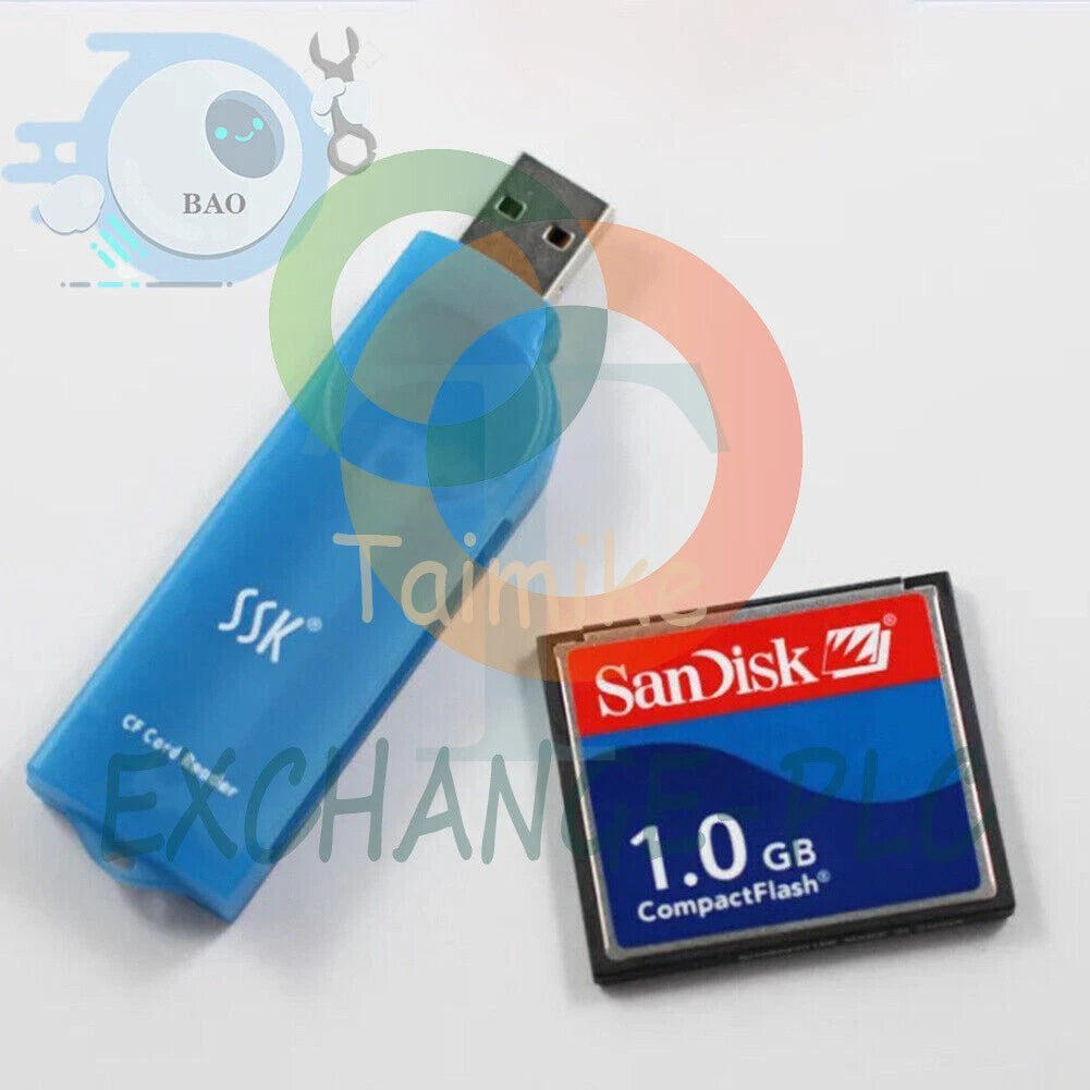 3 piece set CNC 1.0GB CF CF card+CF-PCMCIA adapter+SSK USB2.0 card reader