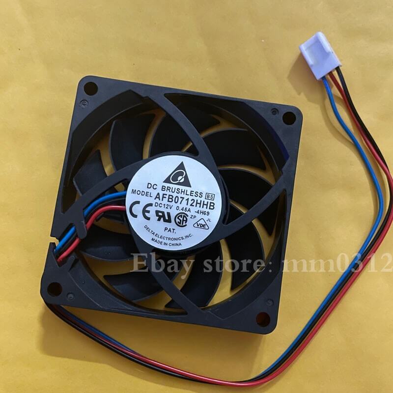 Delta 70x70x15mm 12V 0.45A DC Cooling Fan 3pin Connector AFB0712HHB