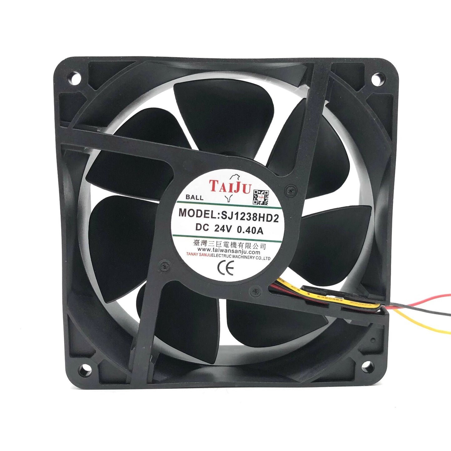 TAIJU SJ1238HD2 DC24V 0.4A 3-Wire Inverter Cooling Fan