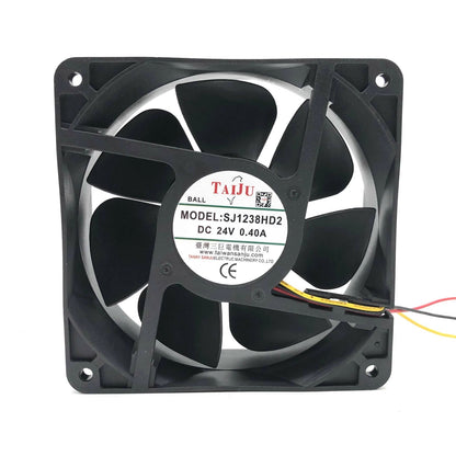 TAIJU SJ1238HD2 DC24V 0.4A 3-Wire Inverter Cooling Fan