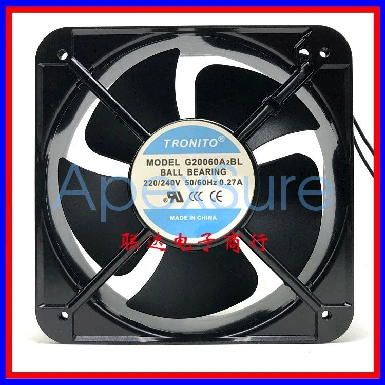 TROHITO 20060 220V G20060A2BL 220V-240V 50/60HZ Cooling Fan
