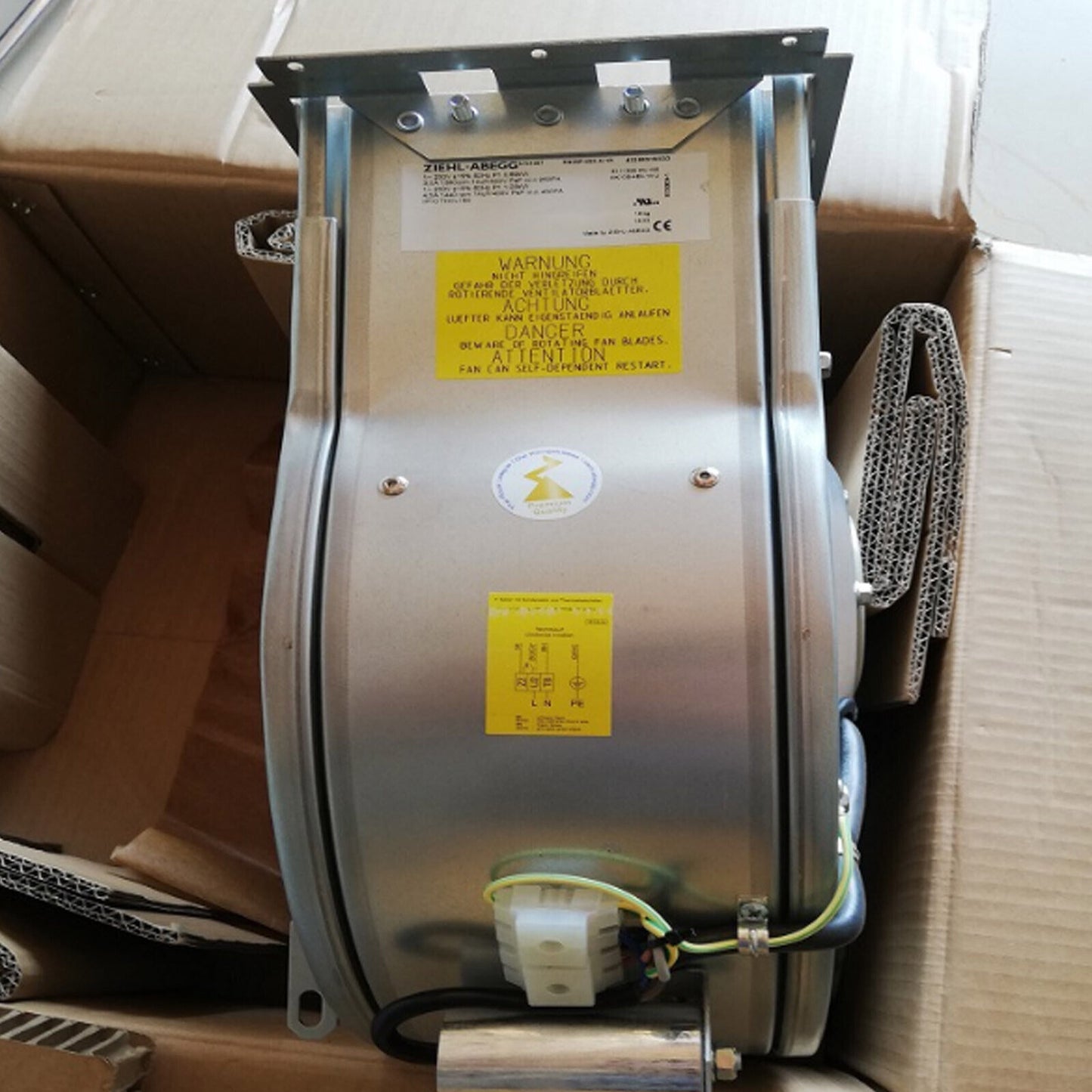 ZIEHL-ABEGG Cooling Fan: RG28P-4EK.4I.1R - ZIEHL-ABEGG