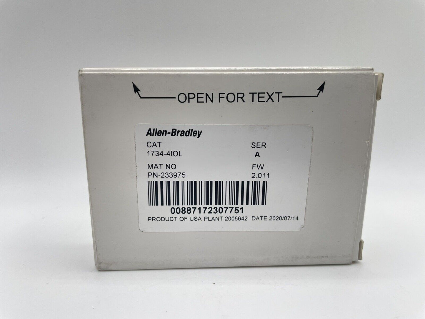 Allen Bradley 1734-4IOL Master Module - ALLEN BRADLEY